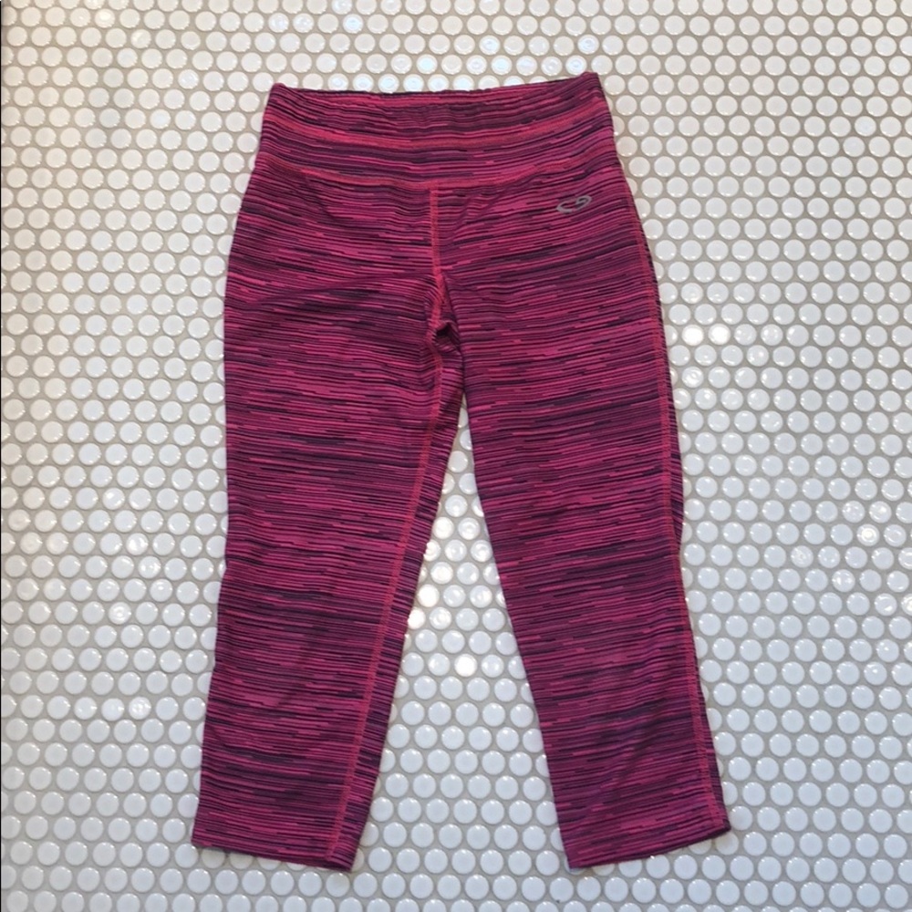 CHAMPION pink/black girls leggings